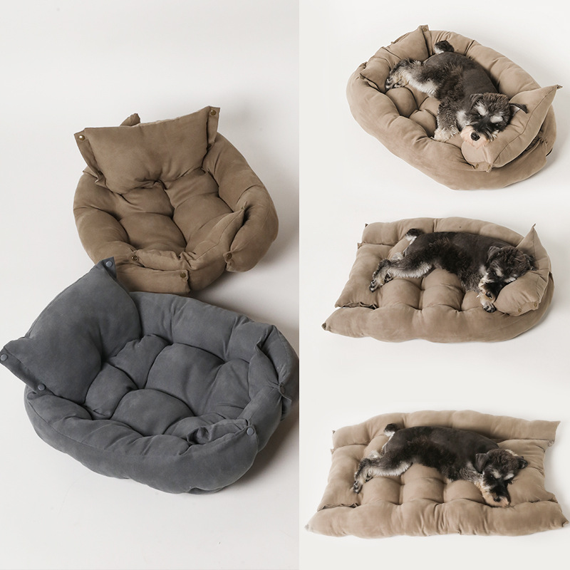 CozyFold™ 3‑in‑1 Nest Sofa Bed for Cats/Dogs